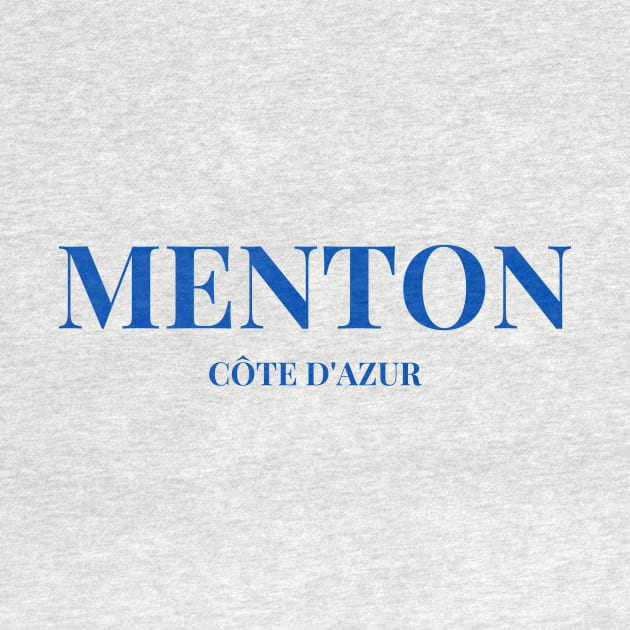 Menton Côte d'Azur City Name Text by yourstruly